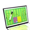 Football Soccer Magnetic ClipBoard W/ Zipper and Marker Pen Coaching Board Kit Equipment Foldable