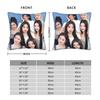 Kpop Style Babymonsters Group Pillowcase Printed Fabric Cushion Cover Decor Throw Pillow Case Cover Home Square 40X40Cm