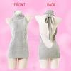 [Annalisa] The Sweater That Kills Virginity First Generation Cosplay Sexy Free Size Knit Dress Lingerie Baby Doll Costume One Piece Joke Goods (red)