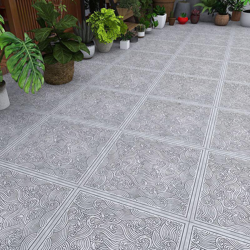600x600 Chinese Antique Courtyard Anti-Slip Floor Tiles for B&B and Restaurant