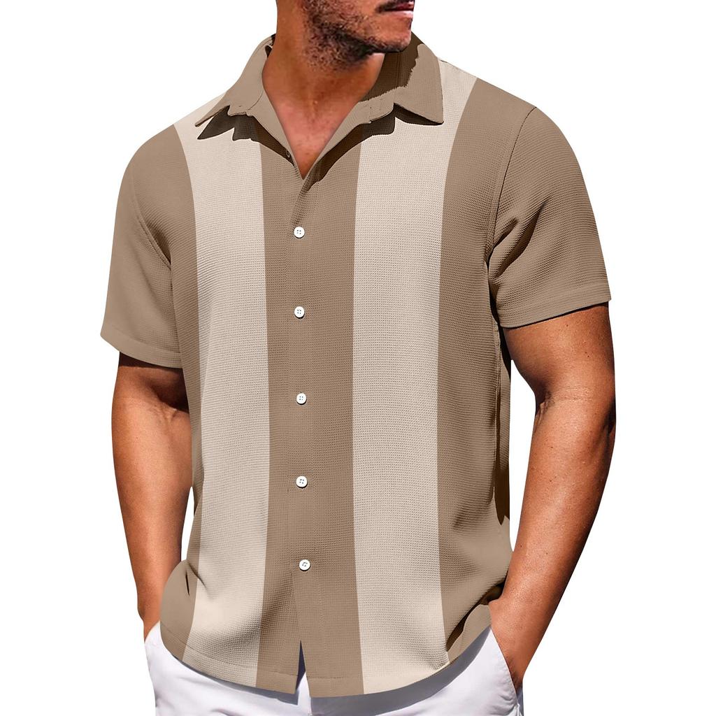 Cămăși cu mânecă scurtă cu nasturi cu imprimeu hawaian pentru bărbați Cămăși cu mânecă scurtă la modă ocazională pentru bărbați