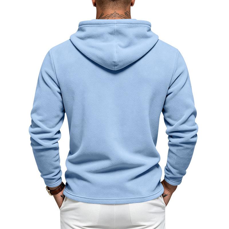 Men S Casual Long Sleeve Hooded Sweatshirt With Drawstring