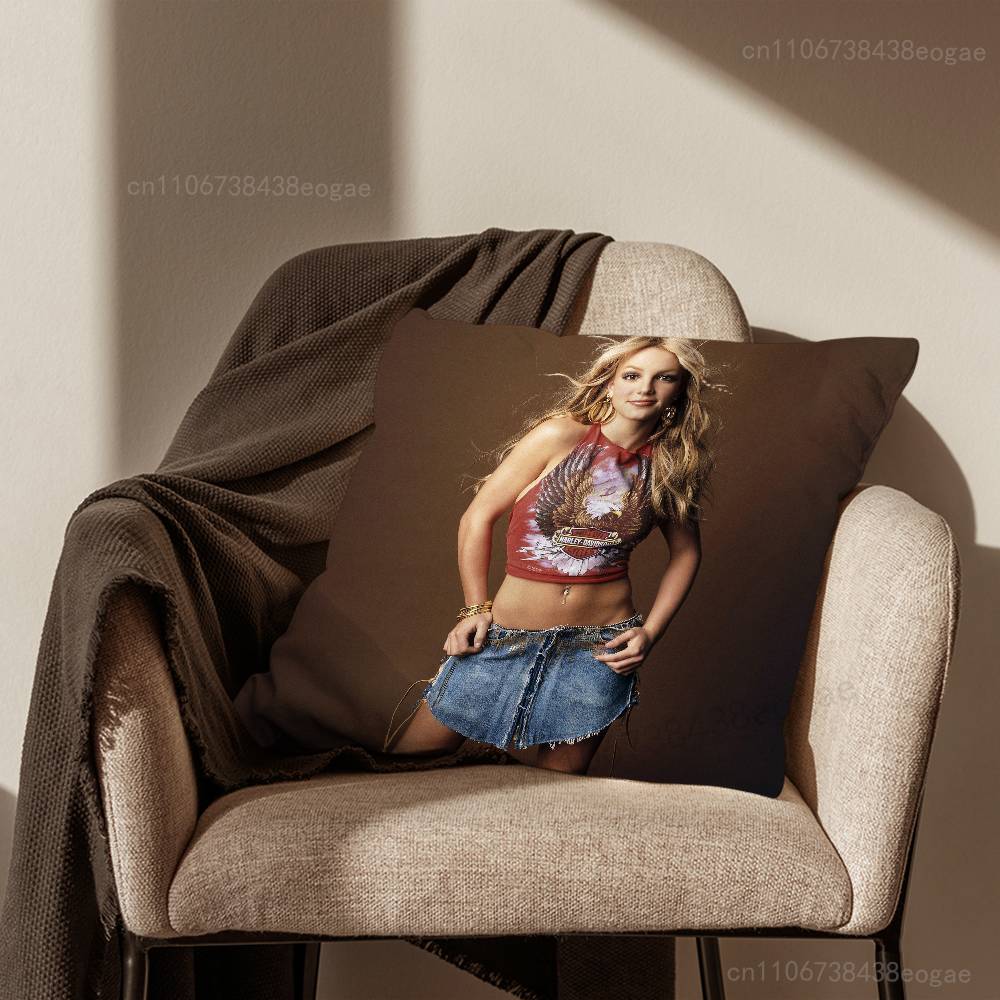 Singer B-Britneys S-Spears Pillow Case For Room Sofa Cushion Cover Suitable For Home Bedroom Decoration And Protector