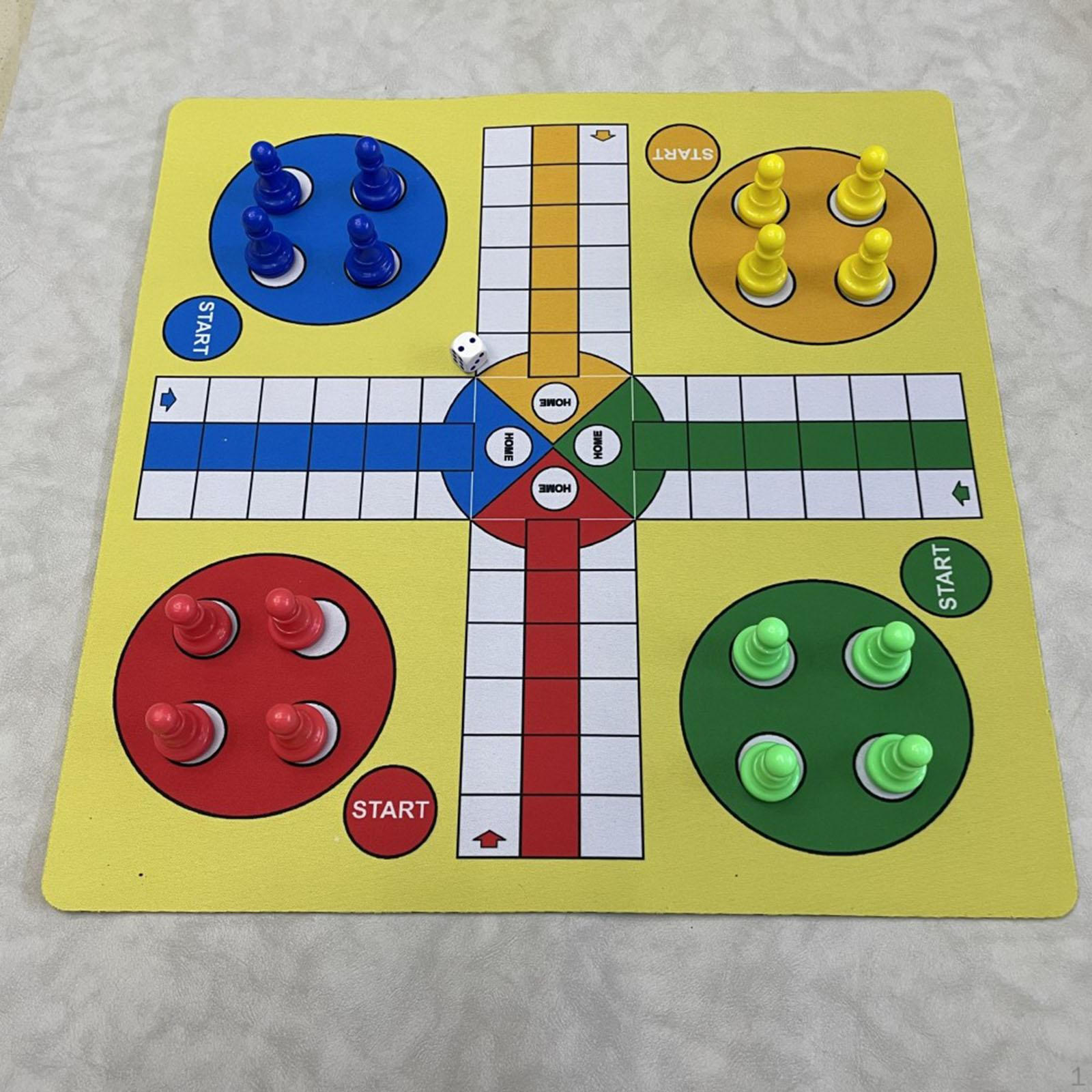 

Ludo Настольная игра Летающие шахматы Интерактивная игрушка Семейная стратегия для подростков 4 игрока velvet bag