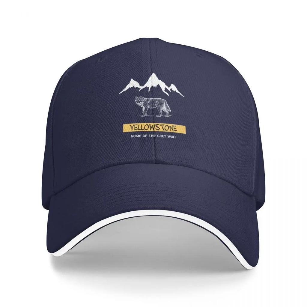 Vintage Yellowstone National Park Baseball Cap Luxury Man Hat Sunscreen Visor Men's Baseball Women's