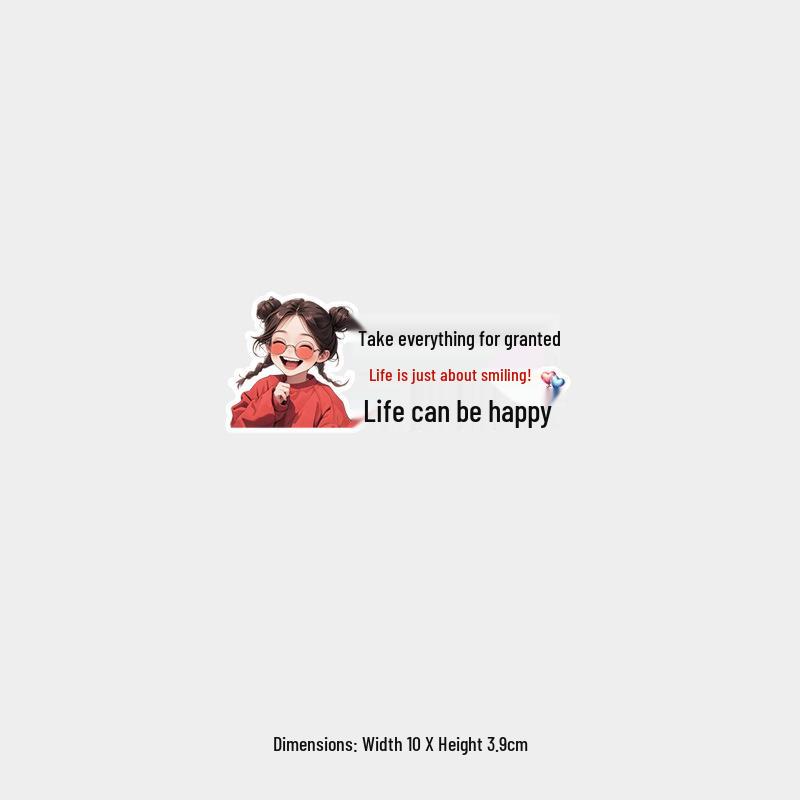

Smile Freely: Reflective Waterproof Rear Window Sticker