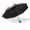1pc Outdoor Umbrella with Anime Characters - Automatic Opening/Closing - Portable 3-Fold Design - 8-Rib Iron Frame - Perfect Gift for Fans, Trave