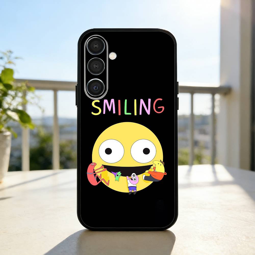 S-Smiling F-Friends Pim Charlie Phone Case For Samsung A73,72,71,53,52,51,22,91,80, Soft Black Cover