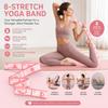 Multi-Section Elastic Yoga Resistance Bands Pilates Dance Stretching Belt Fitness Sport Exercise Pull Strap Fitness Belt