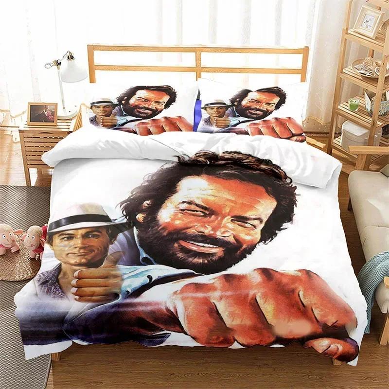 3D Print Bud Spencer Terence Hill Comfortable Duvet Quilt Cover Pillowcase Bedding Set Children Bedroom Decoration Home Textile