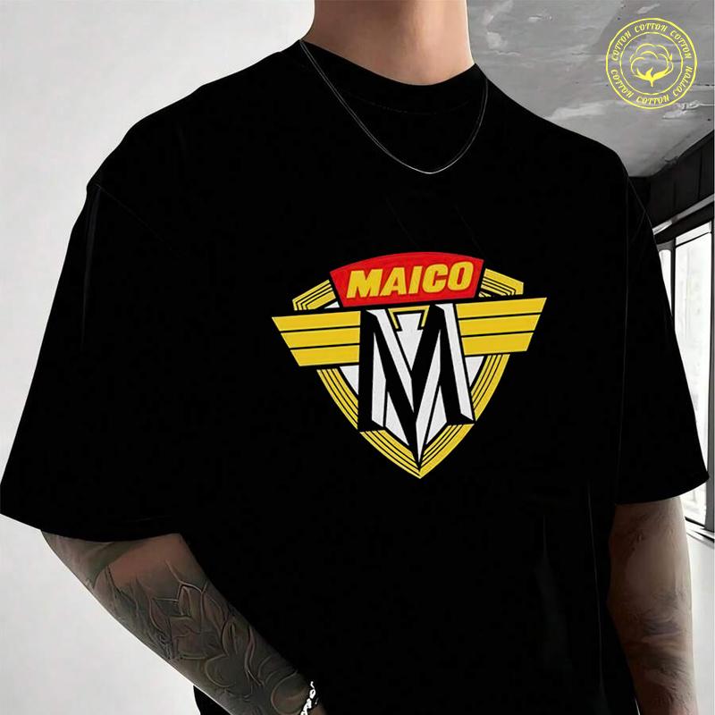 Maico Motorcycles Print Moto Cotton T-Shirt For Riders Men's And Women's Casual High Quality O-