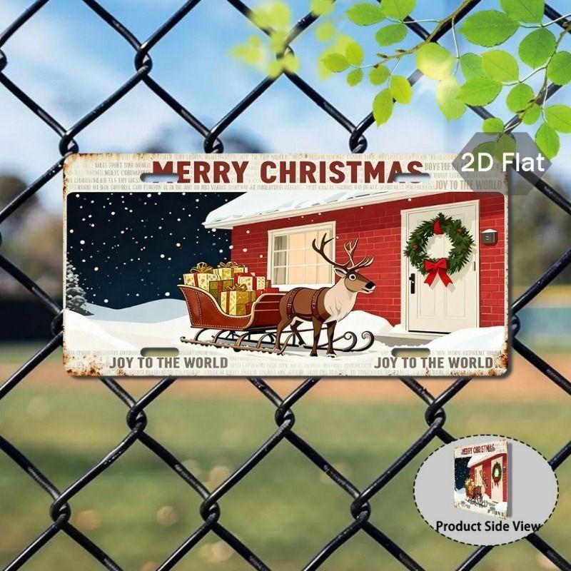 Motorcycle Souvenir License Plate, Metal Auto Wall Decor 15x30cm