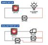 12V-60V Car Accessories Battery Selector Isolator 100A-300A Disconnect Rotary Switch Cut For Car Auto RV Marine Boat