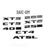 Black Rear Tail Logo 28T Displacement & ATSL Letter for Cadillac XT4, XT5, CT5, CT6