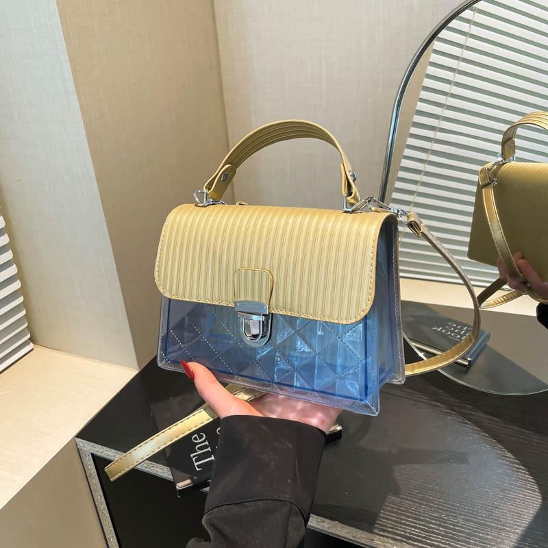 Fashion and Transparent New Personalized Small Square Bag Women's 2025 New Exquisite Commuting Temperament Versatile Messenger Bag