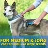 Double-sided Pet Comb | Anti-knot Tool for Dogs and Cats - Efficient Grooming Brush for Thick Curly Long Coats