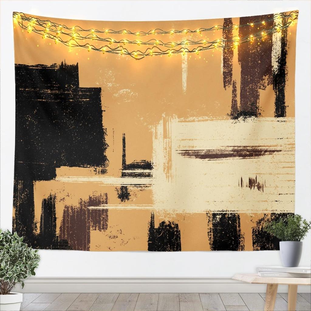 Hot Pink Black White Tapestry For Kids Boys Girls Abstract Morden Wall Art Buffalo Check Wall Hanging Blanket Bedroom Decor