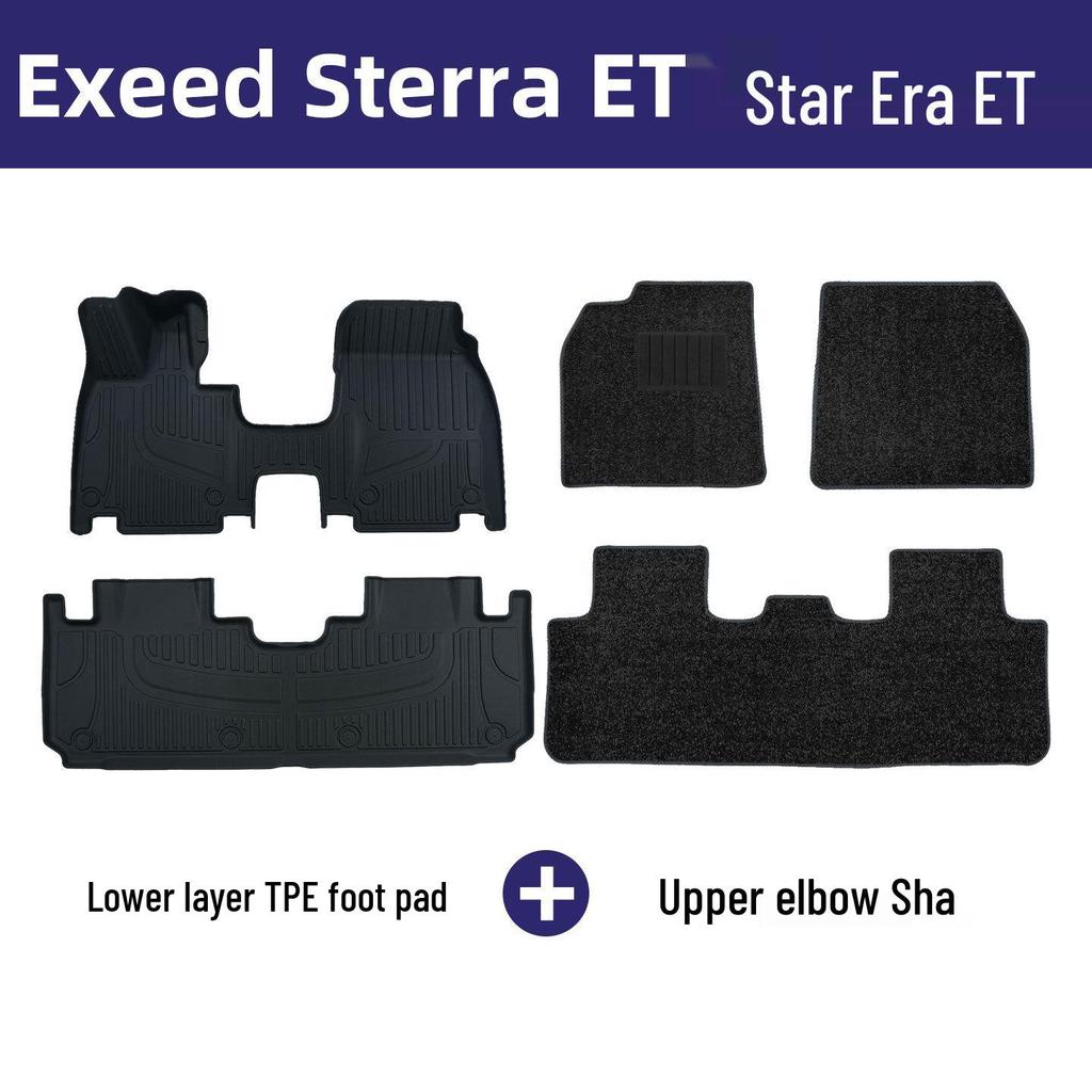 Xingji Era ET Car Floor Mats: Eco-Friendly, Odorless, Double-Layered, Wear-Resistant TPE for Interior Protection