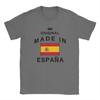 Spain Spanish Map T Shirt Summer  Trendy Cool TShirts Men Cotton Crew Neck Oversized Clothing Short Sleeves Vintage Tshirt