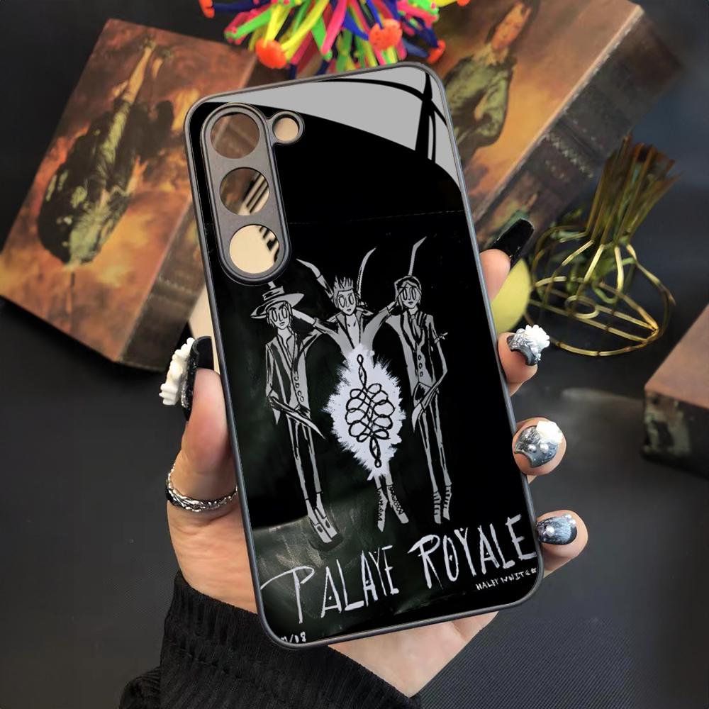 Musik Palaye Royale Handyhülle Für Samsung Galaxy S25 S24 S23 S22 S20 S21 Note20 Ultra Plus Fe Farbige Silberne Hülle