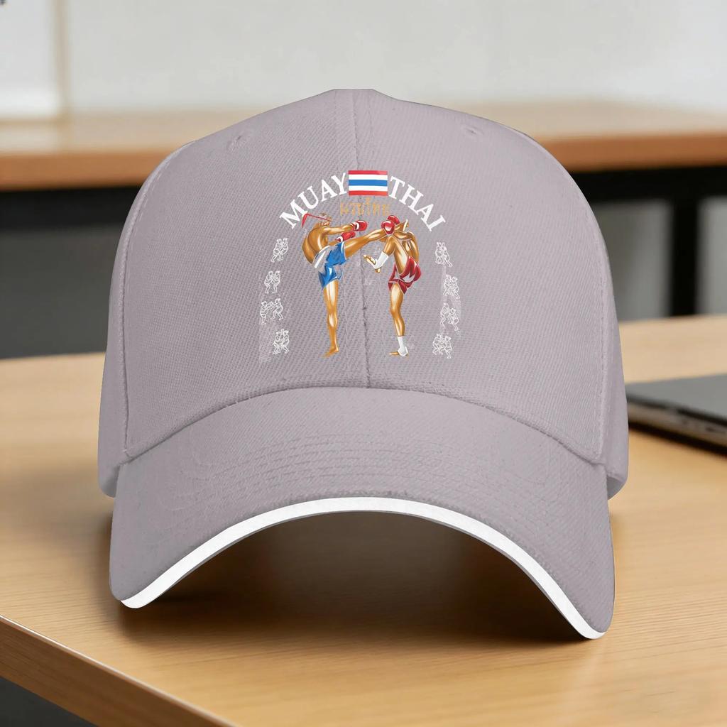 Muay Thai Training Gym Sun Baseball Cap Spring UnisexTeens Design Hip Hop Hats Adjustable Casual Tennis Skate Snapback Cap