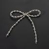 Handcrafted Beaded Bow Pearl Hair Clip & DIY Accessory