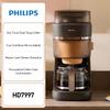 Philips Kaffetrakter Kaffemaskin HD7997 Dobbeltemperatur Amerikansk Stil Kvern og Brygg Kaffemaskin