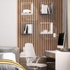 PVC Wood Slat Wallpaper Removable Peel Wallpaper Self Adhesives Wall Sticker For Kitchen Countertop Cabinet Home Decor