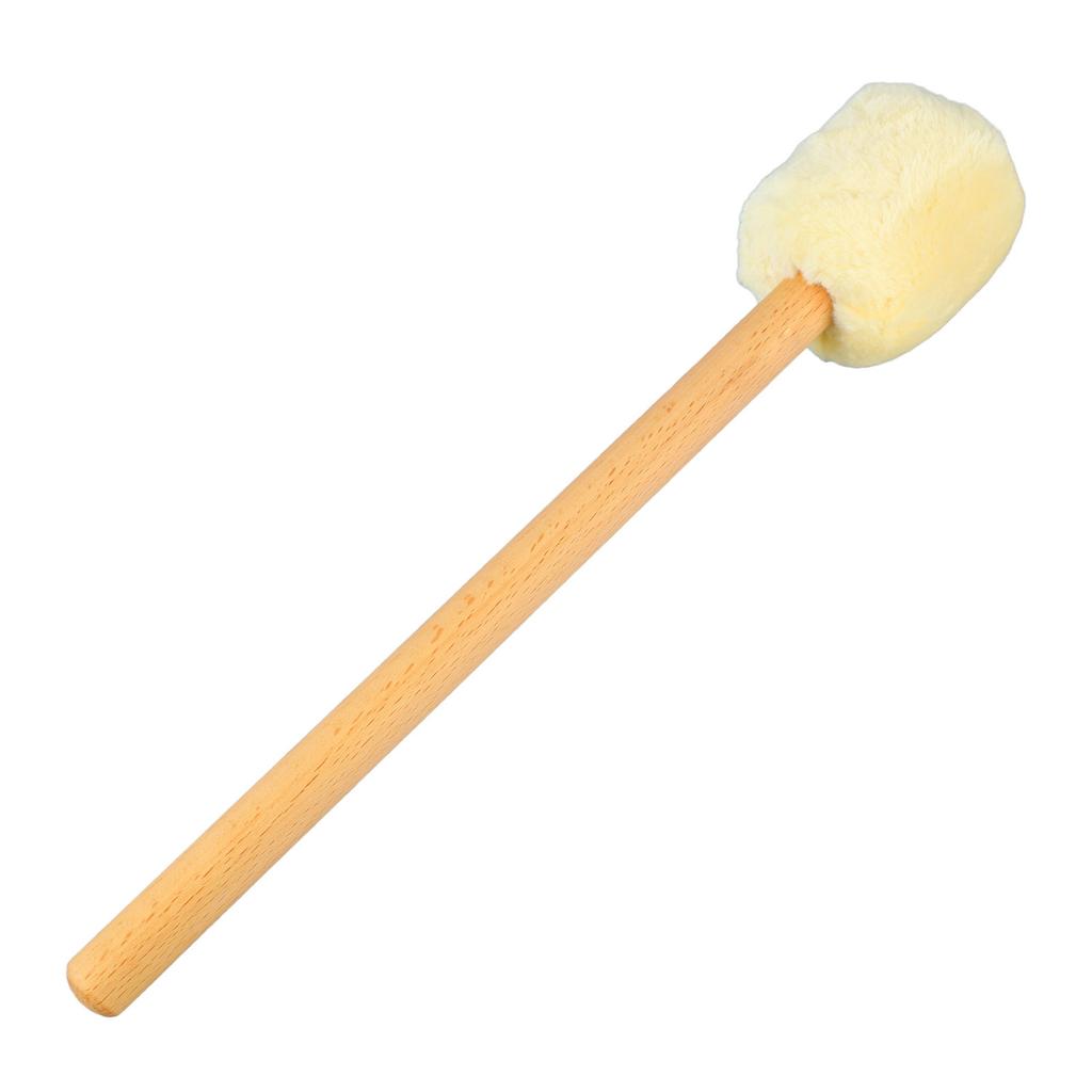 Drum Mallet Soft Felt Head Drumstick with Long Handle for Xylophone Timpani Beater Beige