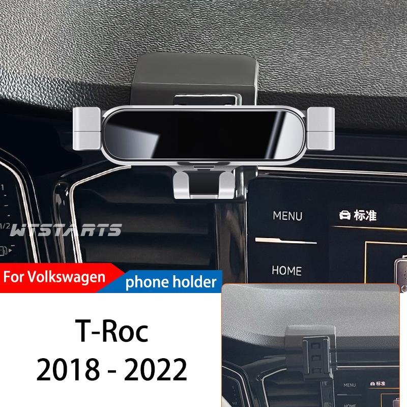 

Car Phone Holder For Volkswagen T-ROC 2018-2022 GPS Special Gravity Navigation Mobile Bracket 360 Degree Rotating Mount Stand