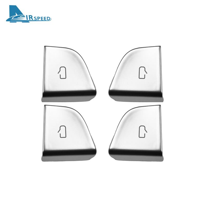 Silver ABS Car Door Switch Patch Trim Cover for Tesla Model 3 Highland 2024-UP Model Y Juniper 2025 2026 2027-UP Car Accessories