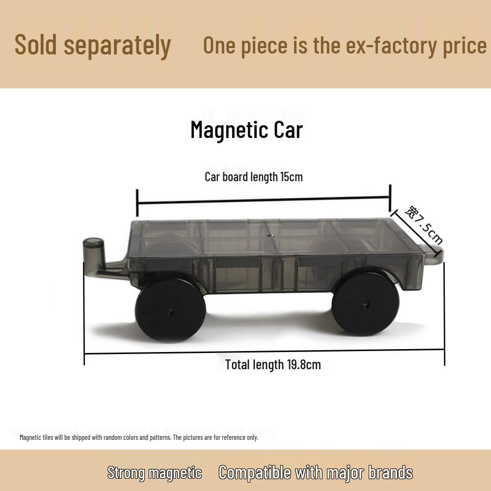 Cross-Color Magnetic Window Blocks: 7.5C Road & Traffic Construction Set for Kids
