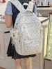 Women's Cute Star Print Korean Style Middle School Backpack - Campus Double Shoulder Bag
