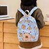 Cartoon Capybara Printting Backpack School Bag For Cute Kids Breathable Gift