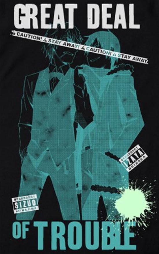 Shizuo Izaya Black Durarara!! & T-shirt SizeS