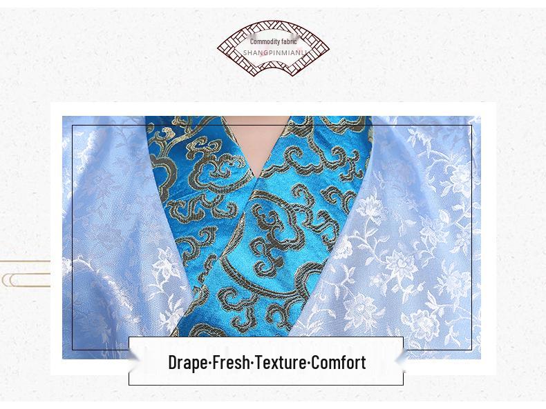 Tradisjonell Hanfu lærerkjole for småbarn - Barnes antikk kostyme for Guoxue-klasse og resitasjonsfremføring