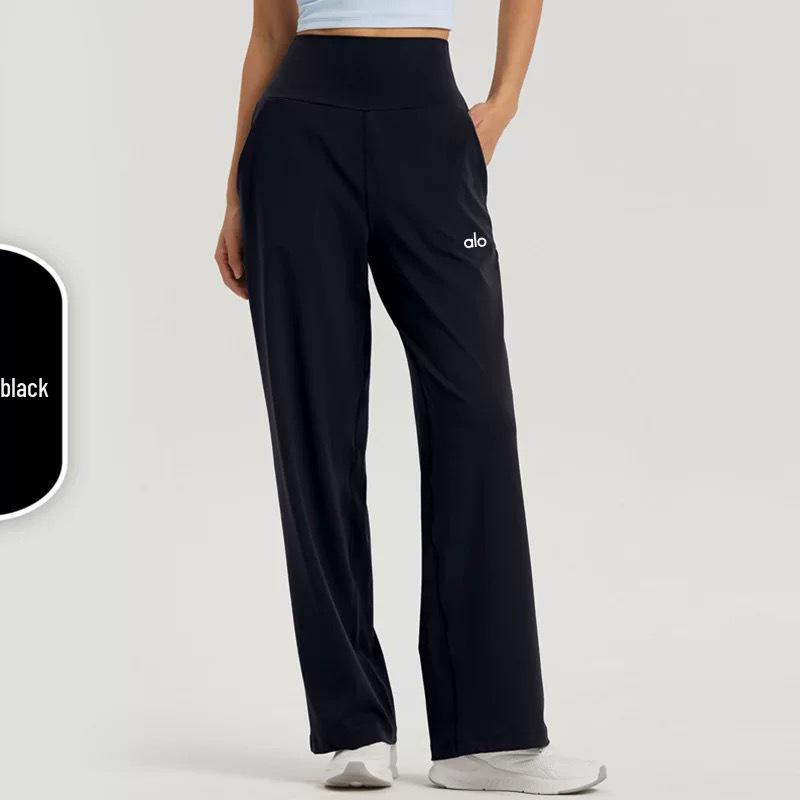 Alo Women's High-Waisted Wide-Leg Yoga Pants with Pockets