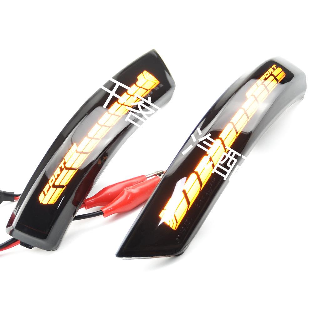 Dragon Scale Rearview Mirror Sequential Turn Signal Light for Ford Focus Mk4 2019-2020