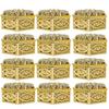 12Pcs Decorative Candy Box Premium Gift Packaging Container for Birthday Anniversary Wedding Treats Fine Workmanship Hollow