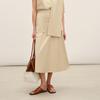 Less 2026 Summer A-line Cotton Mid-Length Skirt