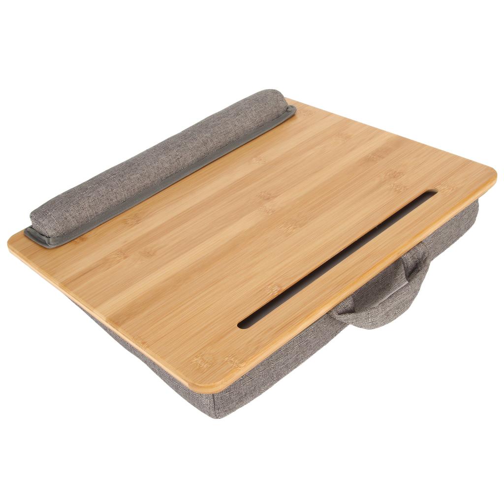 Lap Desk with Cushion Tilting Angle Comfortable Lightweight Portable Laptop Desk with Tablet Slot