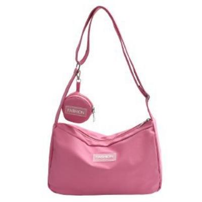 New Messenger Bag, Student Class Bag, Women's Ins Style Japanese Large-capacity Solid Color Shoulder Bag