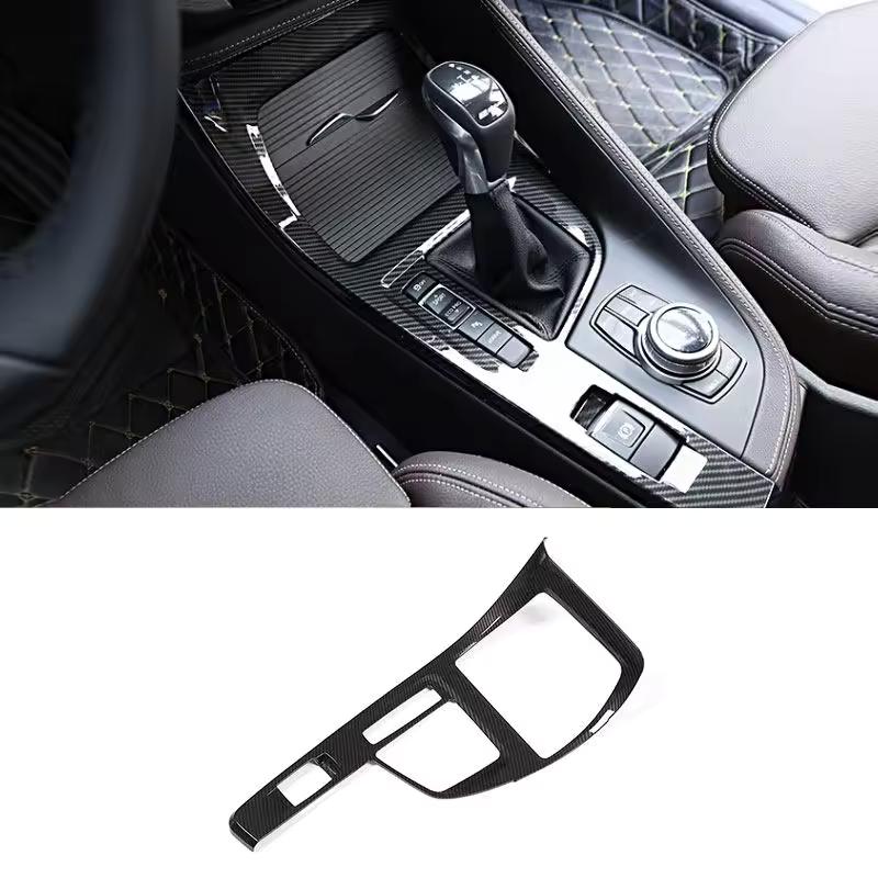 För BMW X1 F48 X2 F39 2016 2017 2018     ABS Bil Interiör Växellåda Panel Cover Trim Ram Tillbehör