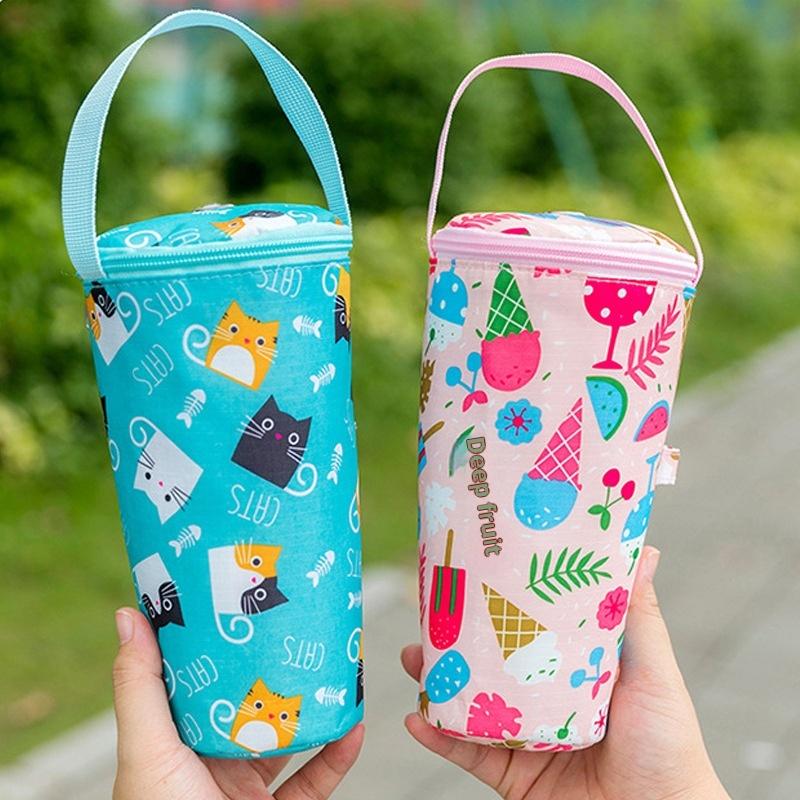 1 Stück Oxford-Stoff Milchtee-Tragetasche Tragbar Wärmeisolierende Becherabdeckungstasche Umweltfreundliche Handtasche Tassen-Zubehör