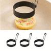 6pcs Round Fried Egg Rings Nonstick Pancake Mold Household Hamburger Patties Mold  Frying Pan