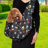 Cat Dog Carrier Protable Small Travel for Outdoor Walking Hiking black