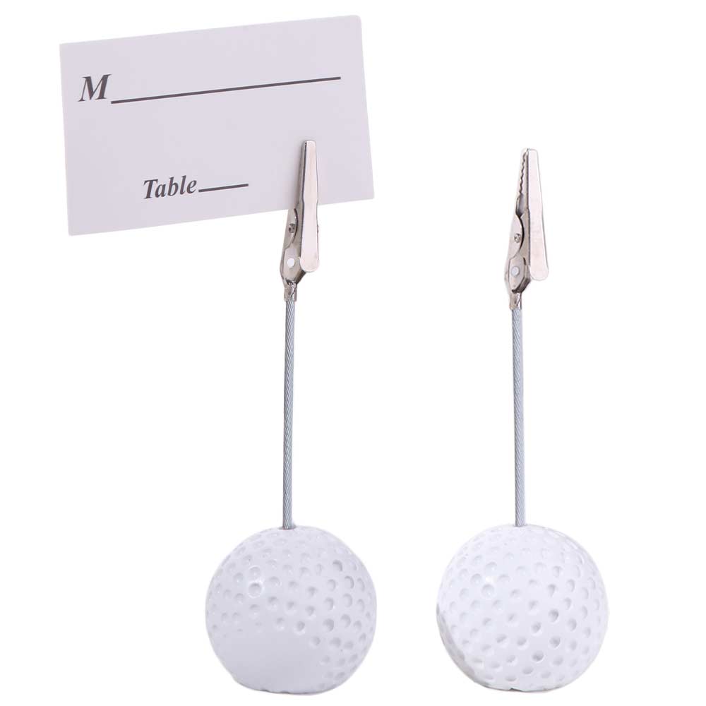 3pcs Stable Base Photo Clip White Memo Clamp Photo Holder Golf Ball Base  Sport Display
