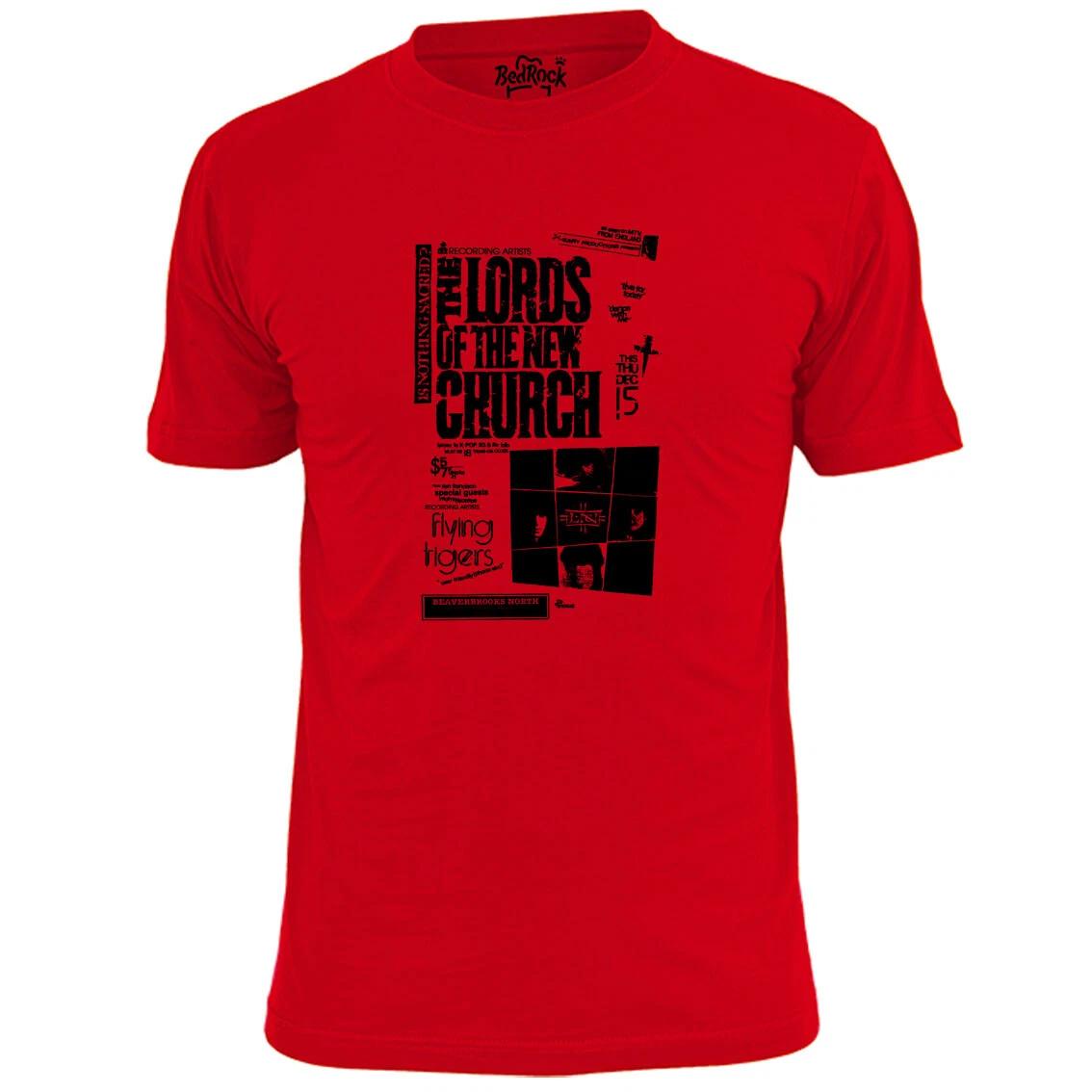 Mens Lords Of The New Church Flying Tigers Gig Poster T shirt 3XL