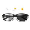NEW Pochromic Reading Glasses Fashion Retro Square Frame Finished Presbyopia Eyeglasses Unisex Anti-UV Sunglasses Diopter