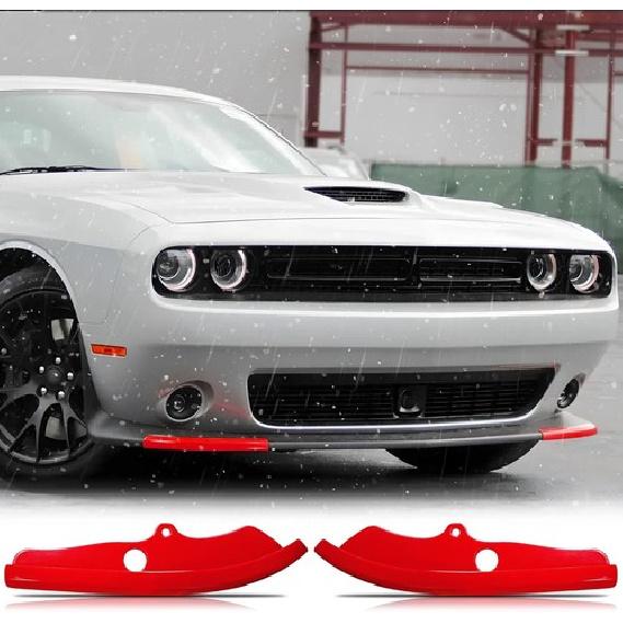 2x Front Bumper Lip Splitter Protector for Dodge Challenger Scat Pack R/T GT SRT